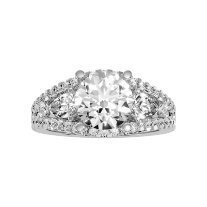Delicate Solitaire Ring In 925 Sterling Silver - Seven