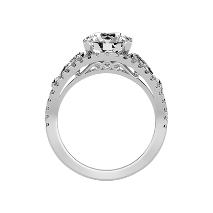 Delicate Solitaire Ring In 925 Sterling Silver - Nine