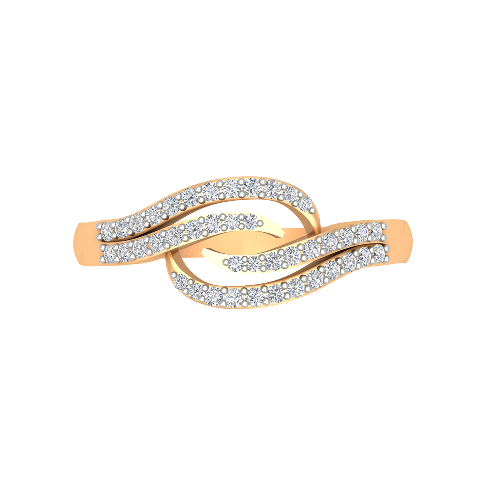 Delice Diamond Ring In 925 Sterling Silver - Ten
