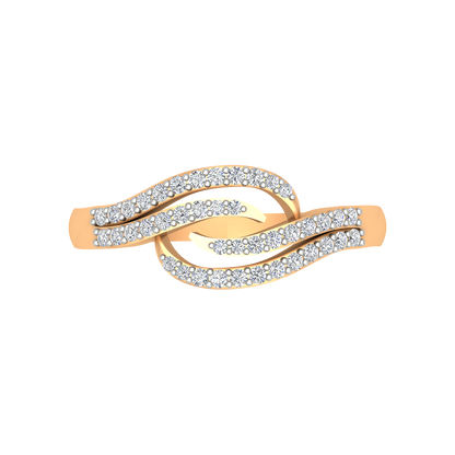 Delice Diamond Ring In 925 Sterling Silver - Ten