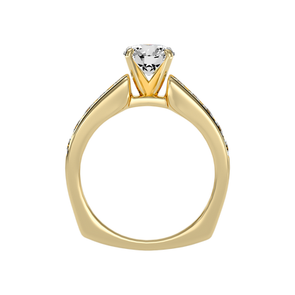 Delightful Solitaire Ring In 925 Sterling Silver - Twelve