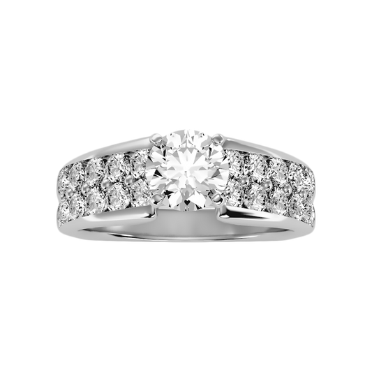 Delightful Solitaire Ring In 925 Sterling Silver - Two