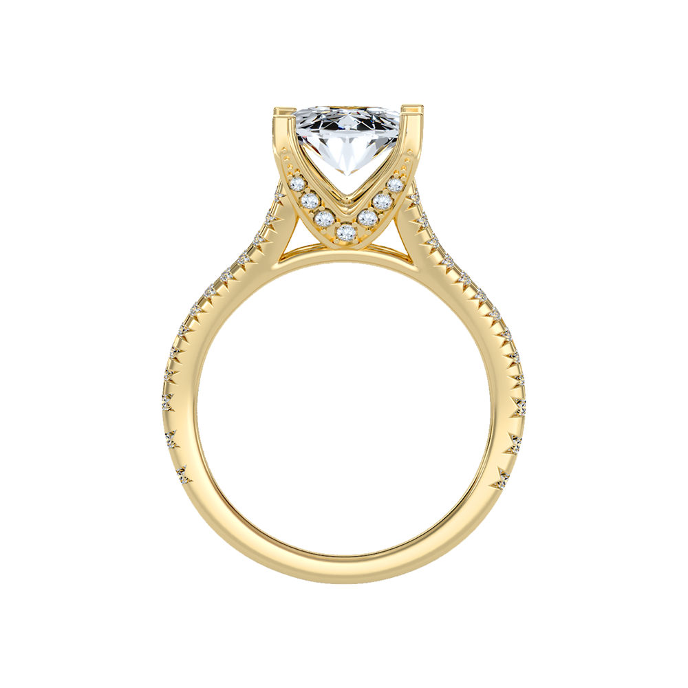Delux Halo Ring In 925 Sterling Silver - Twelve