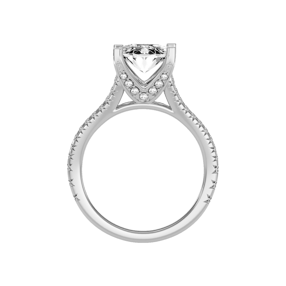 Delux Halo Ring In 925 Sterling Silver - Two