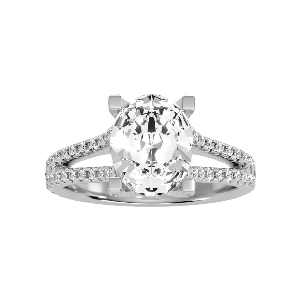 Delux Halo Ring In 925 Sterling Silver - Three