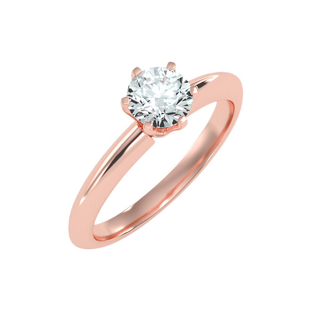 Designer Solitaire Ring In 925 Sterling Silver - Ten