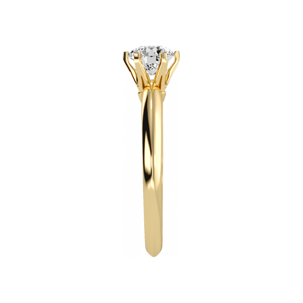 Designer Solitaire Ring In 925 Sterling Silver - Seven