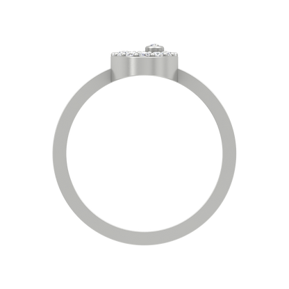 Dew Drop Ring In 925 Sterling Silver - Nine