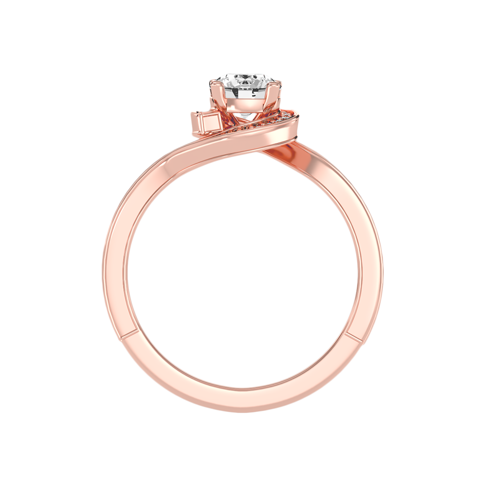 Diafano Halo Ring In 925 Sterling Silver - Ten
