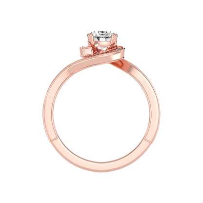 Diafano Halo Ring In 925 Sterling Silver - Ten