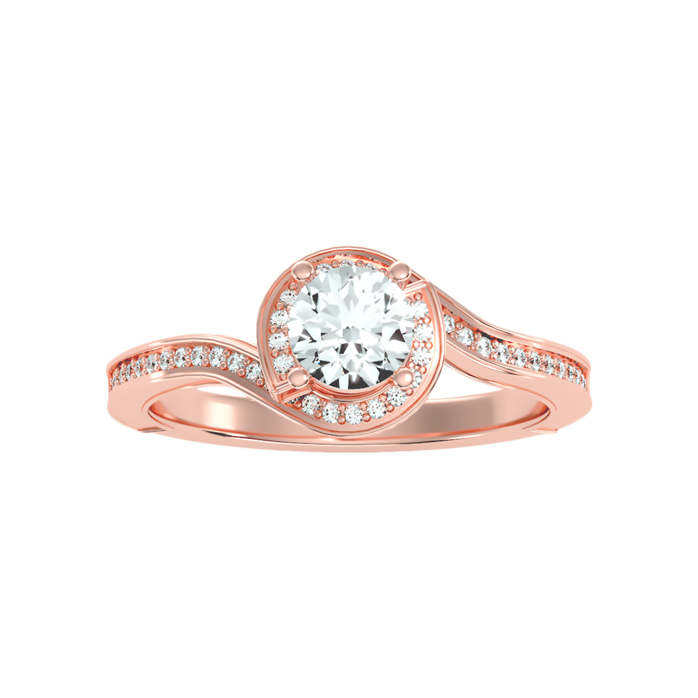 Diafano Halo Ring In 925 Sterling Silver - Eleven