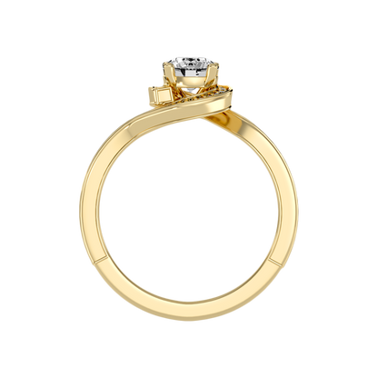 Diafano Halo Ring In 925 Sterling Silver - Two