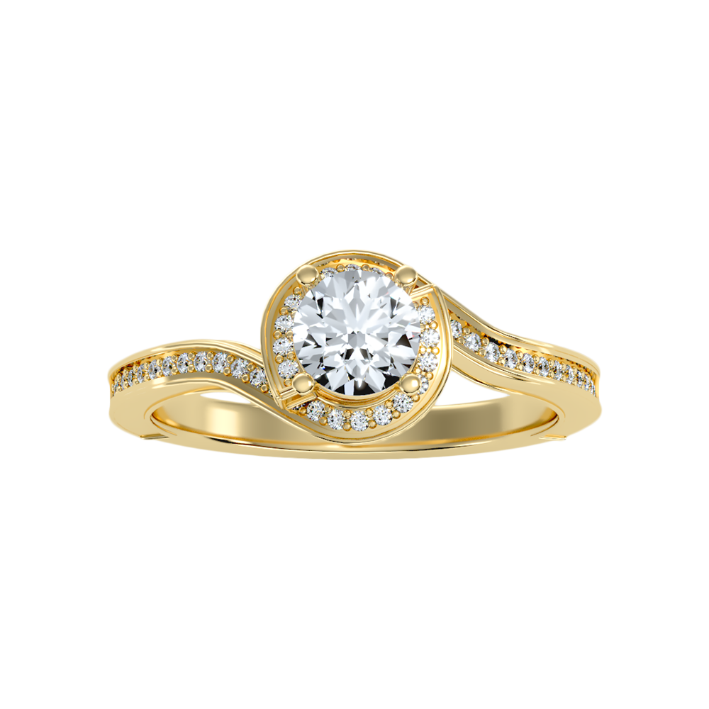 Diafano Halo Ring In 925 Sterling Silver - Three