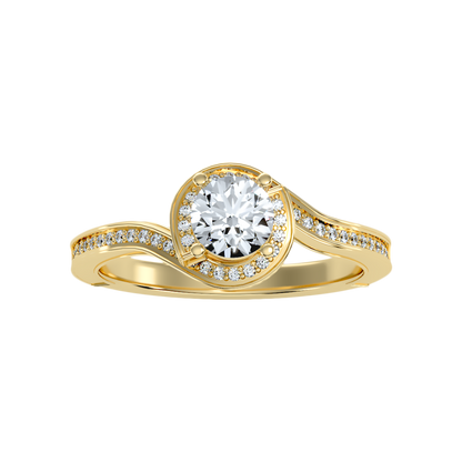 Diafano Halo Ring In 925 Sterling Silver - Three