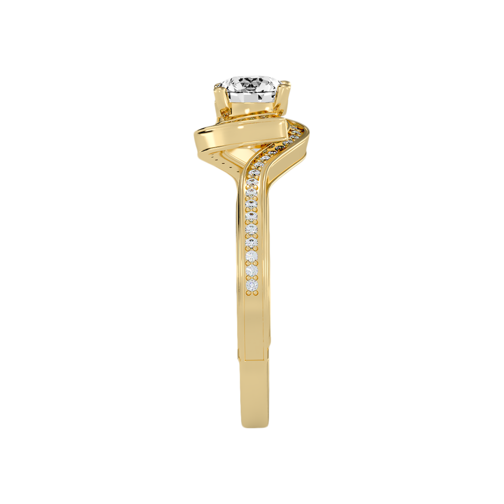 Diafano Halo Ring In 925 Sterling Silver - Four