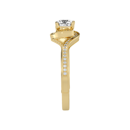 Diafano Halo Ring In 925 Sterling Silver - Four