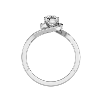 Diafano Halo Ring In 925 Sterling Silver - Eight