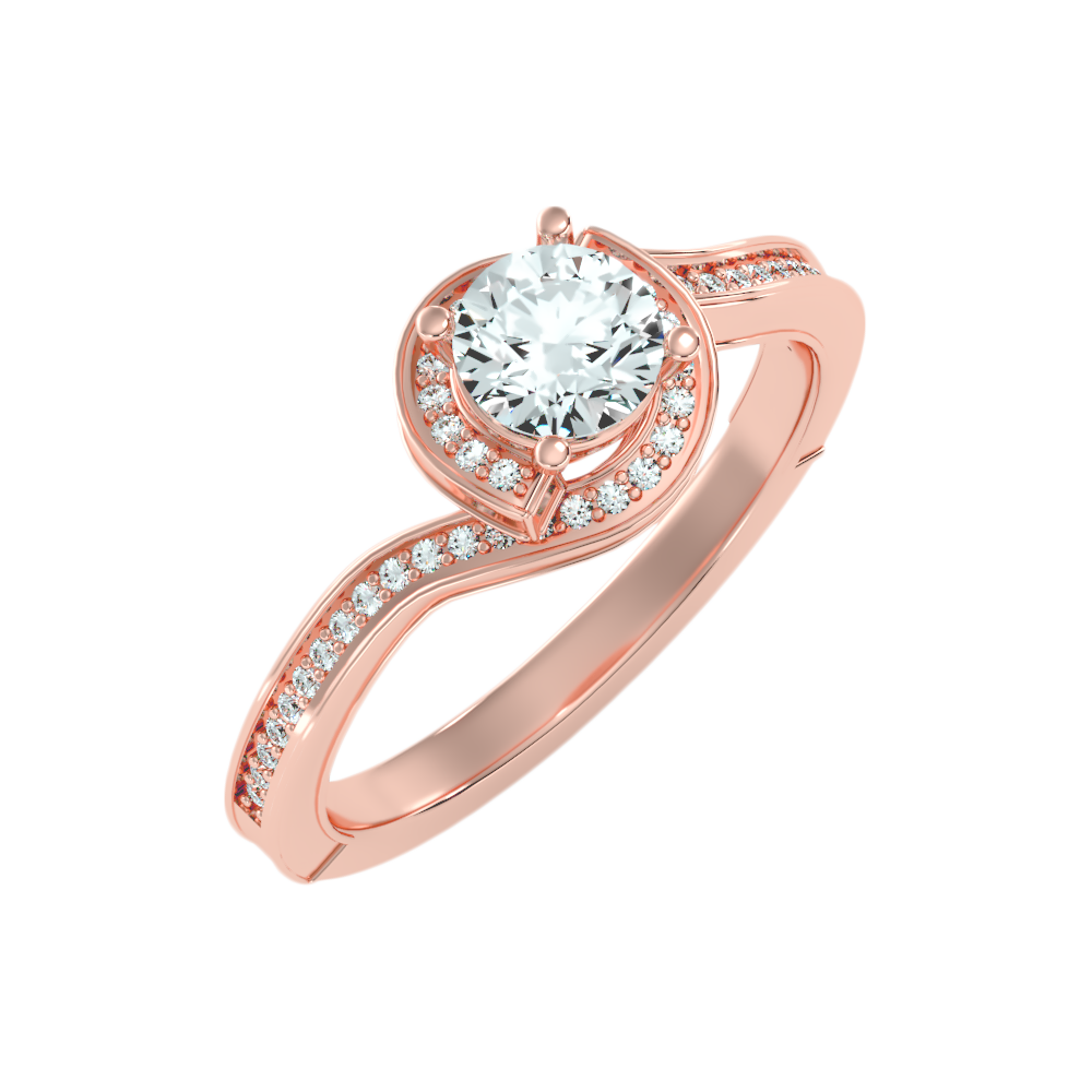 Diafano Halo Ring In 925 Sterling Silver - Nine