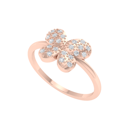 Butterfly Shaped Diamond Ring - One