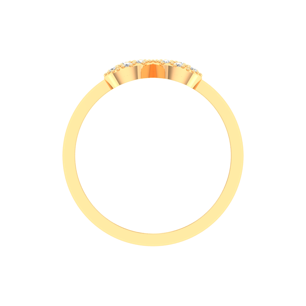 Butterfly Shaped Diamond Ring - Twelve
