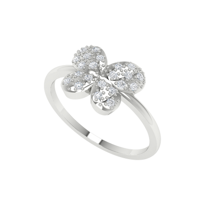 Butterfly Shaped Diamond Ring - Five