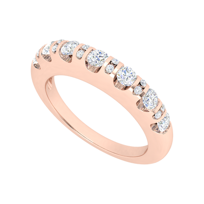 Diamond & Diva Diamond Ring In 925 Sterling Silver - One
