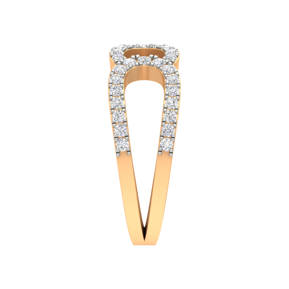Diamond Duty Promise Ring In 925 Sterling Silver - Eleven