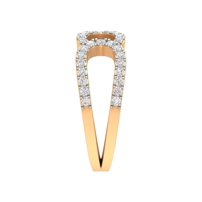 Diamond Duty Promise Ring In 925 Sterling Silver - Eleven