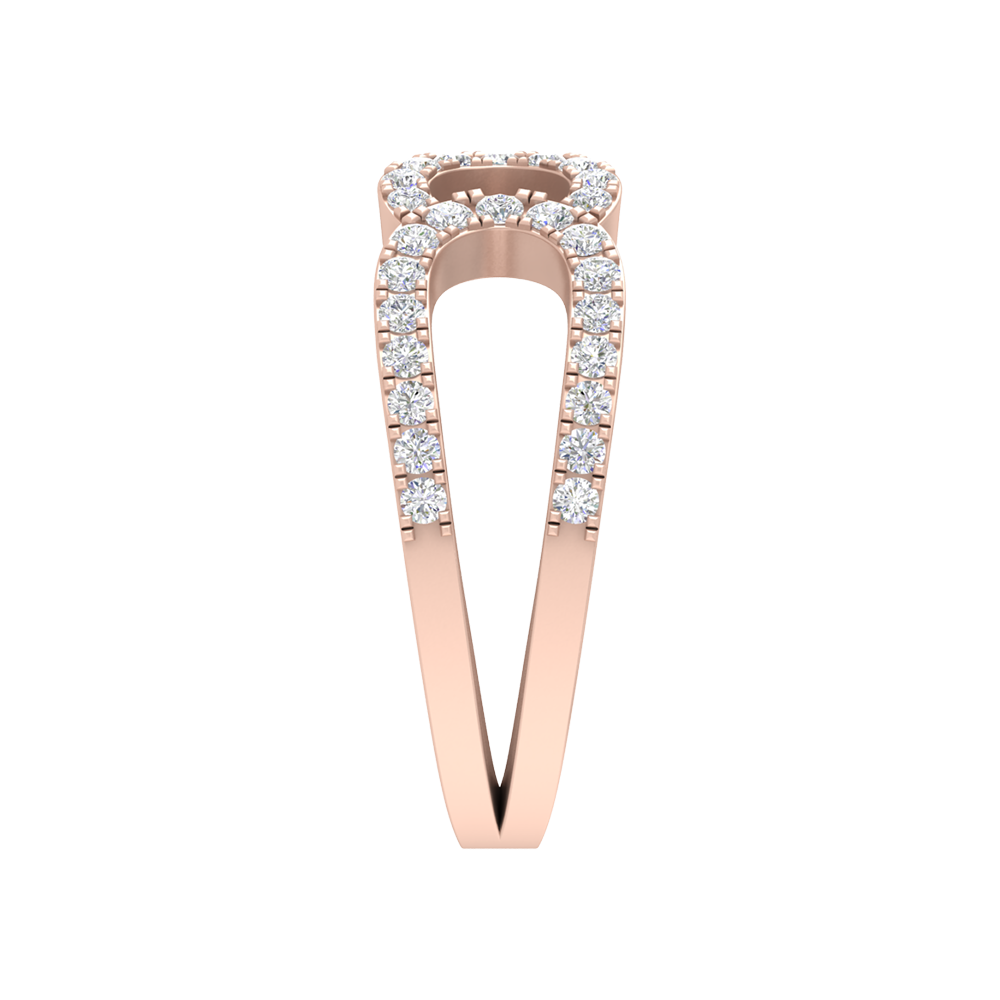 Diamond Duty Promise Ring In 925 Sterling Silver - Three
