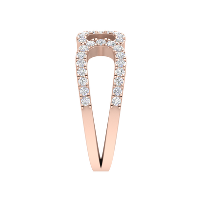Diamond Duty Promise Ring In 925 Sterling Silver - Three