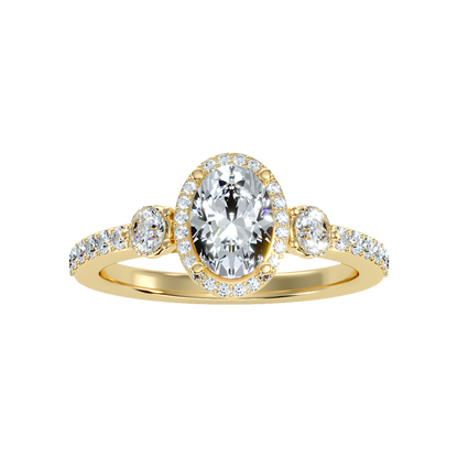 Diamoon Halo Ring - Ten