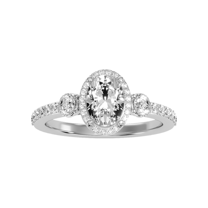 Diamoon Halo Ring - Three