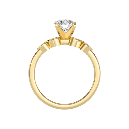 Dignified Solitaire Ring In 925 Sterling Silver - Twelve