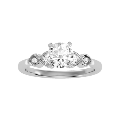 Dignified Solitaire Ring In 925 Sterling Silver - Six