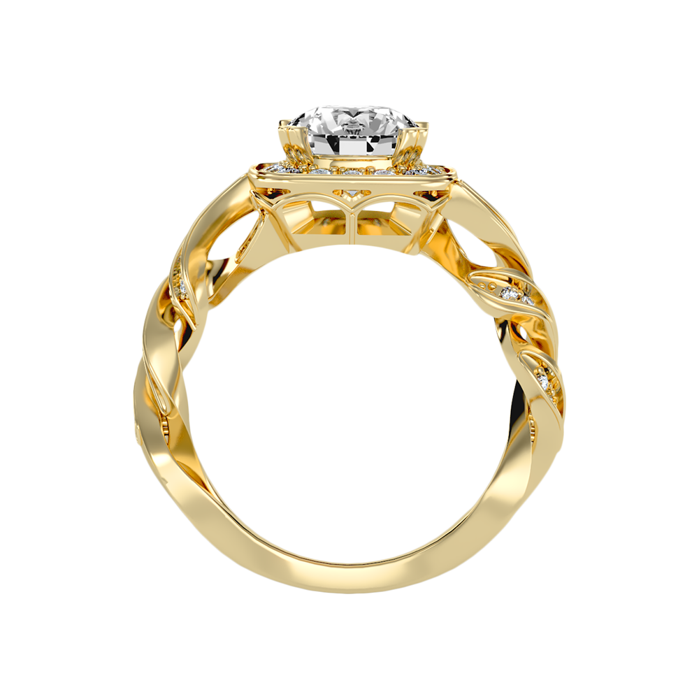 Discerning Solitaire Ring In 925 Sterling Silver - Twelve