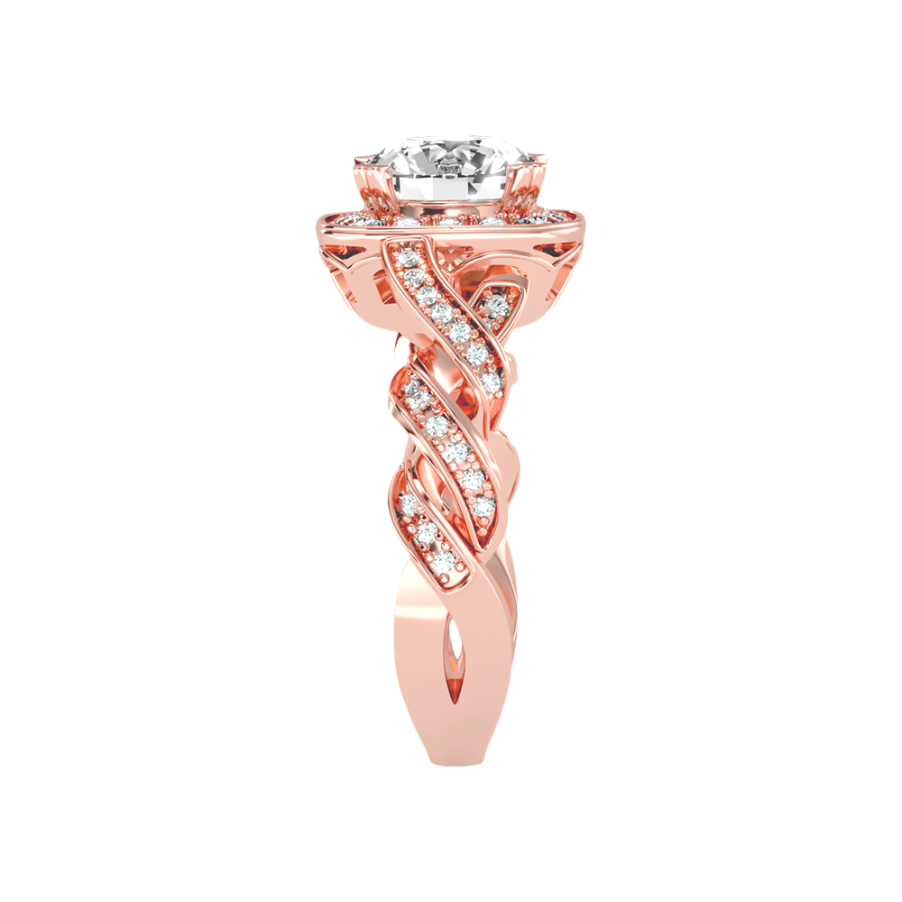 Discerning Solitaire Ring In 925 Sterling Silver - Four