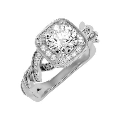 Discerning Solitaire Ring In 925 Sterling Silver - Five