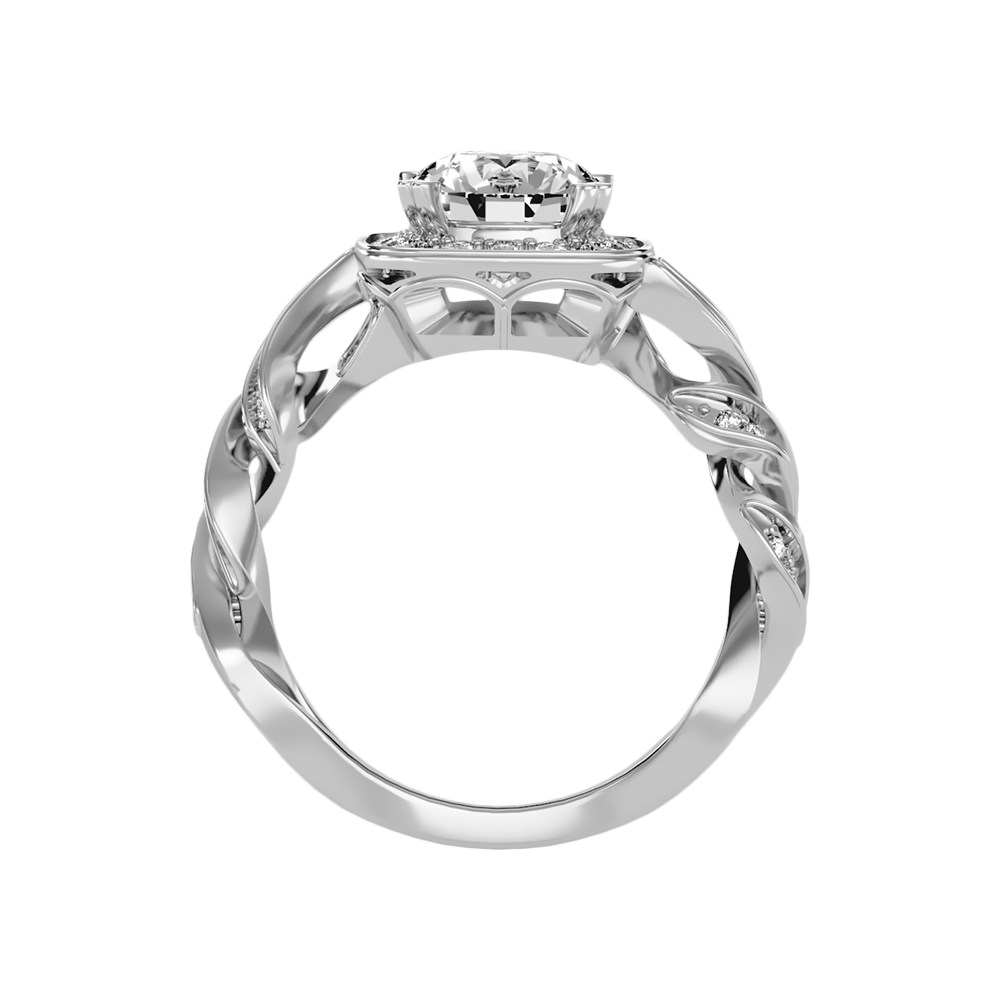 Discerning Solitaire Ring In 925 Sterling Silver - Eight