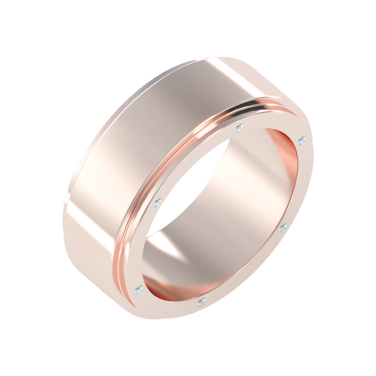 Divine Men's Broad Band Ring - One