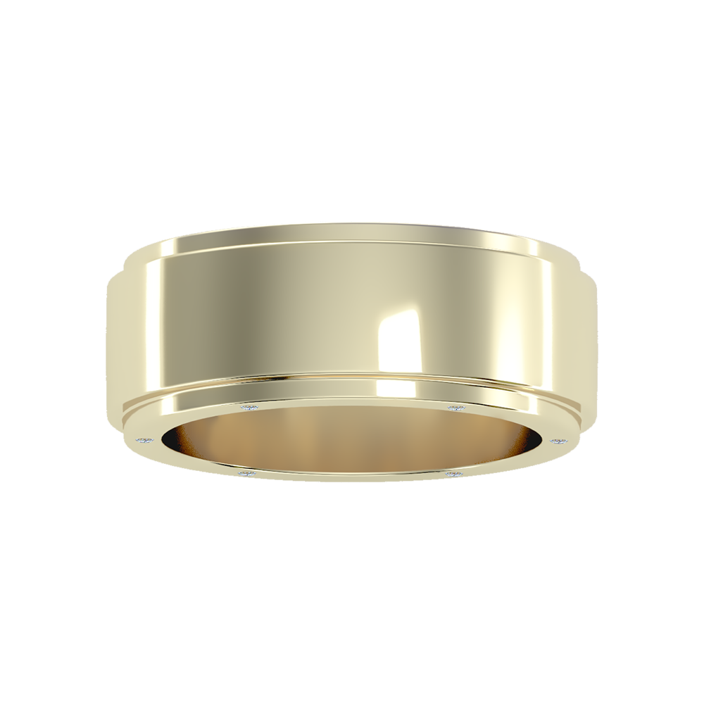 Divine Men's Broad Band Ring - Ten