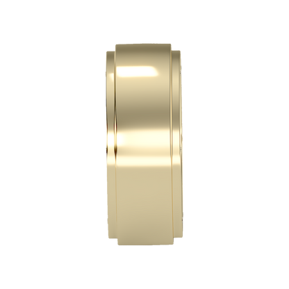 Divine Men's Broad Band Ring In 925 Sterling Silver - Eleven