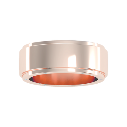 Divine Men's Broad Band Ring - Three