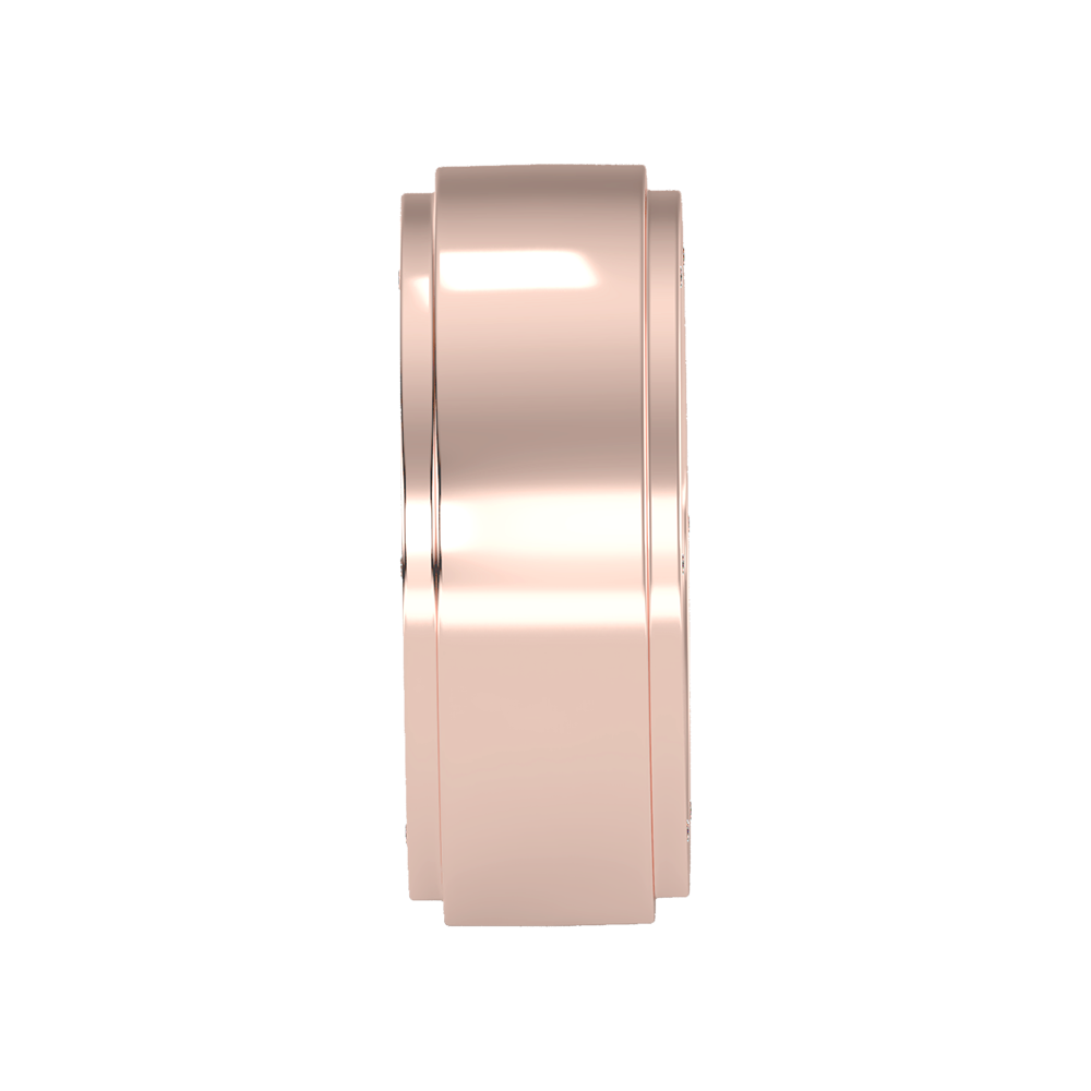 Divine Men's Broad Band Ring In 925 Sterling Silver - Four