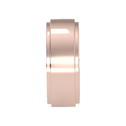 Divine Men's Broad Band Ring In 925 Sterling Silver - Four