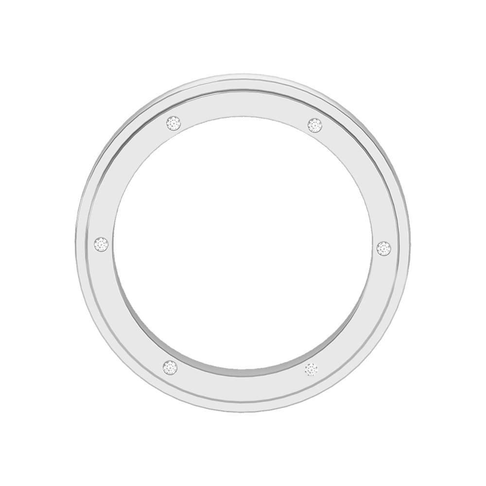 Divine Men's Broad Band Ring In 925 Sterling Silver - Eight