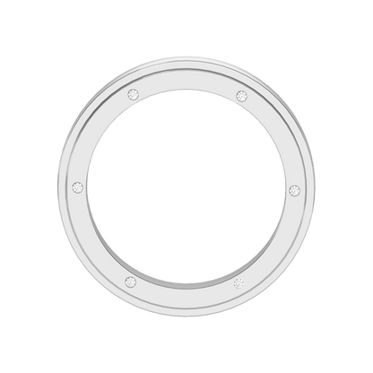 Divine Men's Broad Band Ring In 925 Sterling Silver - Eight
