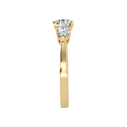 Divine Tri Stone Ring - Eleven