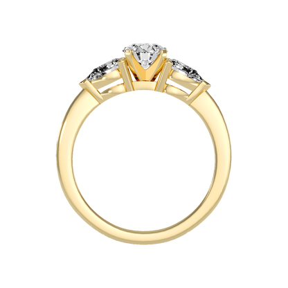 Divine Tri Stone Ring - Twelve