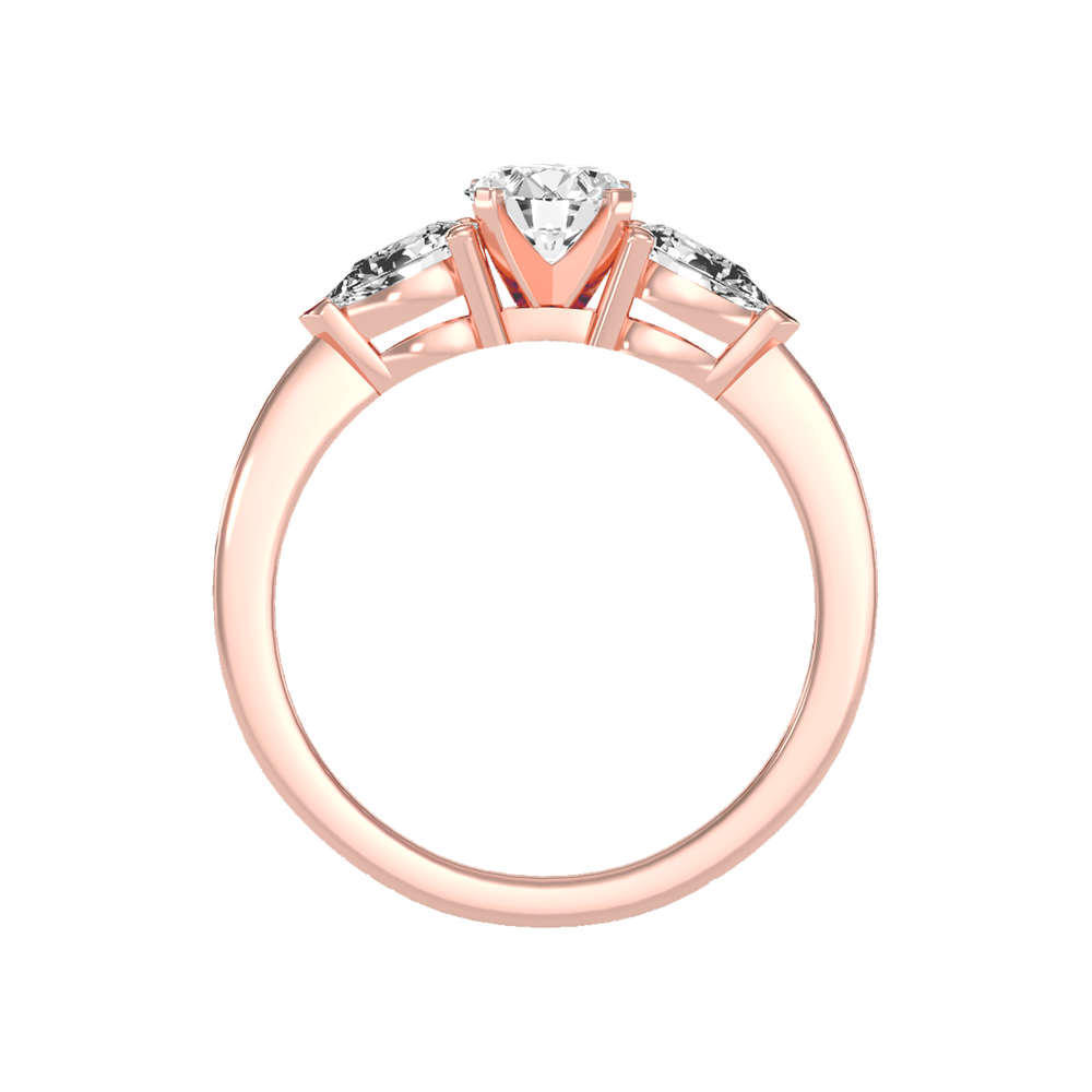 Divine Tri Stone Ring - Four