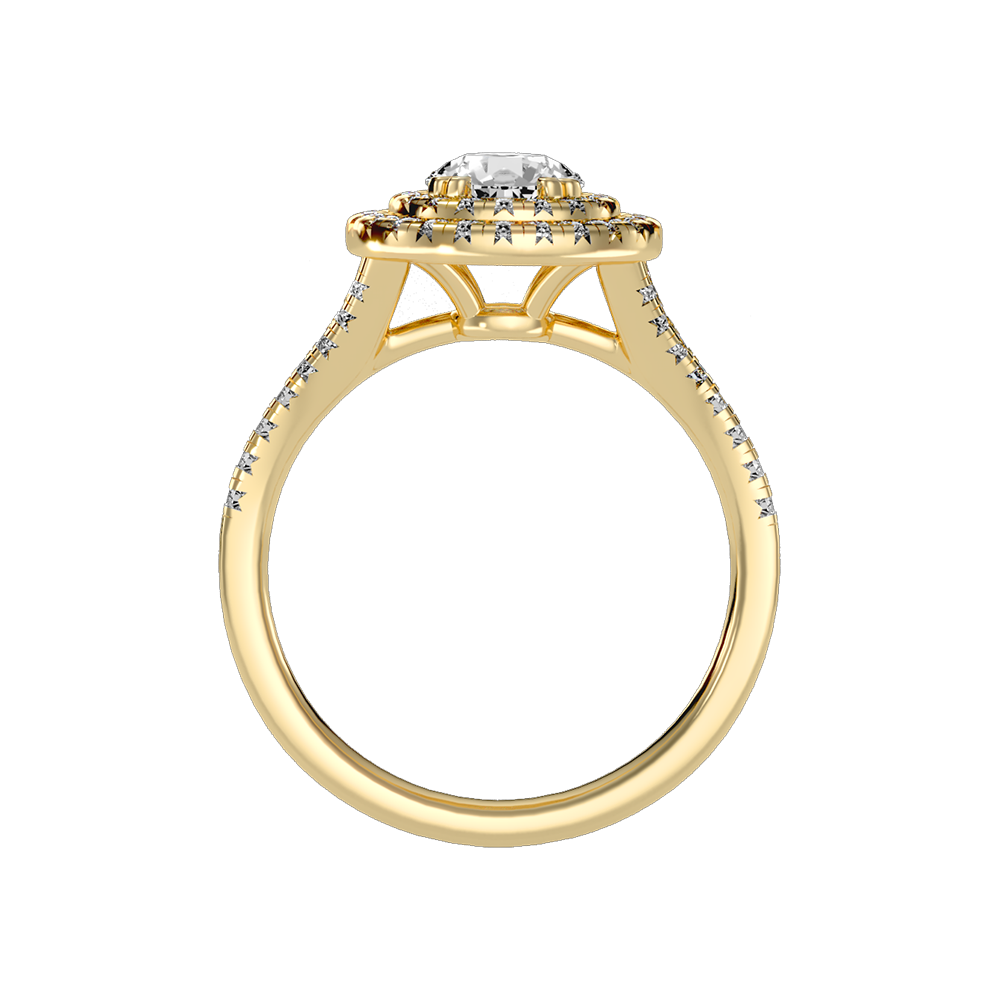 Doiet Classic Halo Diamond Engagement Ring - Twelve